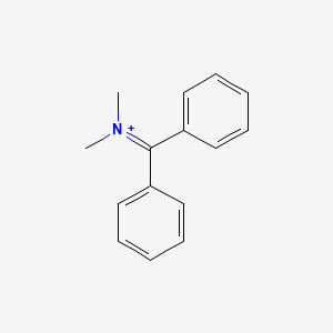 molecular formula C15H16N+ B14751797 N,N-Dimethyl(diphenyl)methaniminium CAS No. 1209-96-7