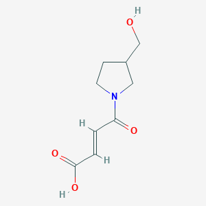 (2E)-4-[3-(hydroxymethyl)pyrrolidin-1-yl]-4-oxobut-2-enoic acid