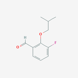 molecular formula C11H13FO2 B1475182 3-Fluoro-2-isobutoxybenzaldehyde CAS No. 1566210-79-4