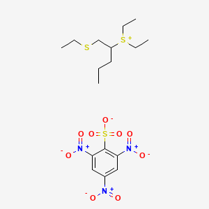 Diethyl[1-(ethylsulfanyl)pentan-2-yl]sulfanium 2,4,6-trinitrobenzene-1-sulfonate