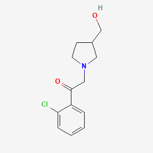 molecular formula C13H16ClNO2 B1475185 1-(2-Chlorophenyl)-2-(3-(hydroxymethyl)pyrrolidin-1-yl)ethan-1-one CAS No. 1708033-64-0