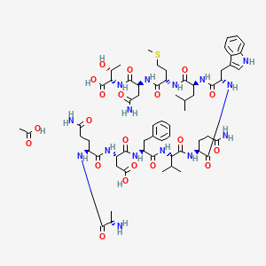 molecular formula C63H93N15O20S B14751868 Glucagon (19-29), human acetate 