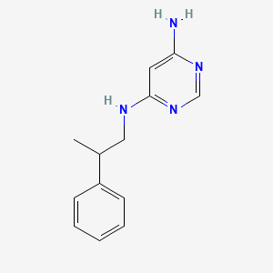 N4-(2-phenylpropyl)pyrimidine-4,6-diamine