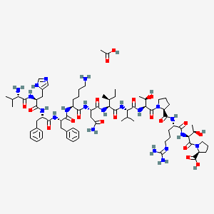 molecular formula C76H118N20O19 B14751962 Myelin Basic Protein (87-99) Acetate 