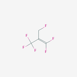 molecular formula C4H2F6 B14751990 1,1,3,3,3-Pentafluoro-2-(fluoromethyl)-1-propene 