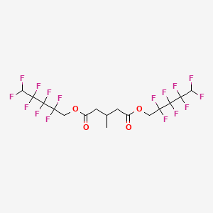 molecular formula C16H14F16O4 B14751997 Bis(2,2,3,3,4,4,5,5-octafluoropentyl) 3-methylpentanedioate CAS No. 376-94-3