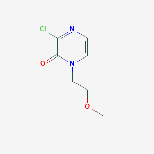 B1475201 3-chloro-1-(2-methoxyethyl)pyrazin-2(1H)-one CAS No. 1598829-43-6