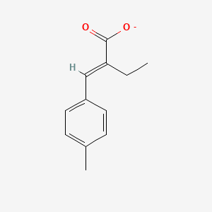 molecular formula C12H13O2- B14752013 2-(p-tolylmethylene)butanoate;Ethyl 4-methylcinnamate 