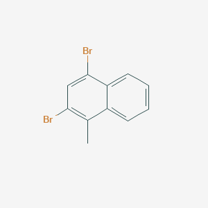 molecular formula C11H8Br2 B14752014 2,4-Dibromo-1-methylnaphthalene CAS No. 3278-84-0