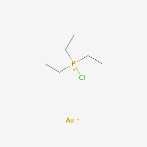 molecular formula C6H15AuClP+2 B14752035 Chloro(triethyl)phosphanium;gold(1+) 