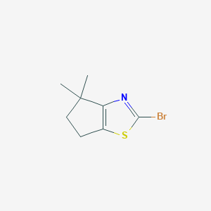 molecular formula C8H10BrNS B1475204 2-bromo-4,4-dimethyl-4H,5H,6H-cyclopenta[d][1,3]thiazole CAS No. 1216221-22-5