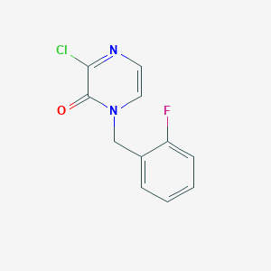 3-chloro-1-(2-fluorobenzyl)pyrazin-2(1H)-one