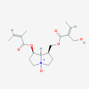 molecular formula C18H27NO6 B14752118 Sarracine N-oxide 