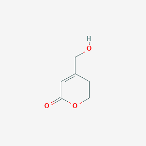 molecular formula C6H8O3 B14752130 4-(Hydroxymethyl)-5,6-dihydro-2H-pyran-2-one 