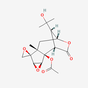 molecular formula C17H22O7 B14752159 6-O-Acetylcoriatin 