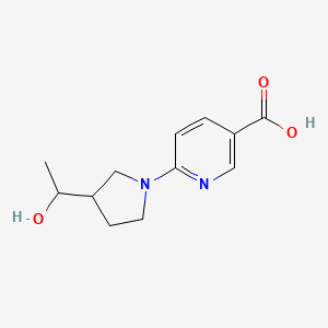 6-(3-(1-Hydroxyethyl)pyrrolidin-1-yl)nicotinic acid