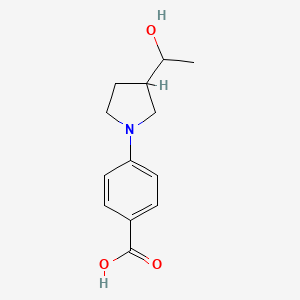 4-[3-(1-Hydroxyethyl)pyrrolidin-1-yl]benzoic acid
