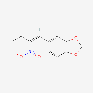 molecular formula C11H11NO4 B14752226 5-[(Z)-2-nitrobut-1-enyl]-1,3-benzodioxole CAS No. 1211-65-0