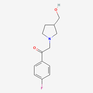 1-(4-Fluorophenyl)-2-[3-(hydroxymethyl)pyrrolidin-1-yl]ethan-1-one