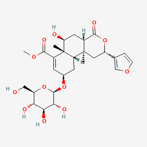 molecular formula C27H36O12 B14752238 Tinosporoside A 