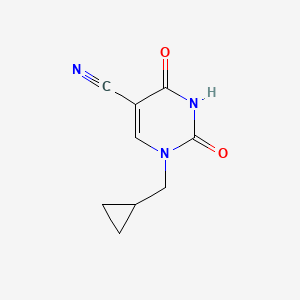 1-(Cyclopropylmethyl)-2,4-dioxo-1,2,3,4-tetrahydropyrimidine-5-carbonitrile