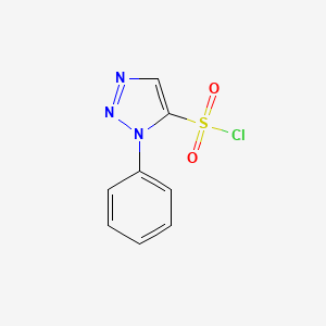 molecular formula C8H6ClN3O2S B1475234 Cloruro de 1-fenil-1H-1,2,3-triazol-5-sulfonilo CAS No. 1600335-61-2