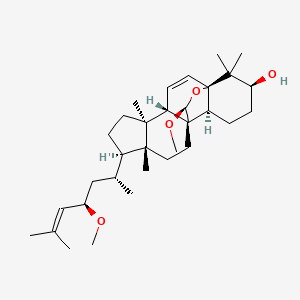 (1R,4S,5S,8R,9R,12S,13S,16S,19S)-19-methoxy-8-[(2R,4R)-4-methoxy-6-methylhept-5-en-2-yl]-5,9,17,17-tetramethyl-18-oxapentacyclo[10.5.2.01,13.04,12.05,9]nonadec-2-en-16-ol