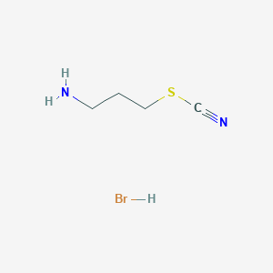 [(3-Aminopropyl)sulfanyl]carbonitrile hydrobromide
