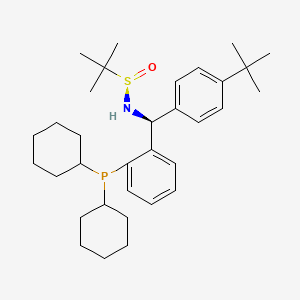 [S(R)]-N-[(S)-(4-(tert-Butyl)phenyl)[2-(dicyclohexylphosphino)phenyl]methyl]-2-methyl-2-propanesulfinamide