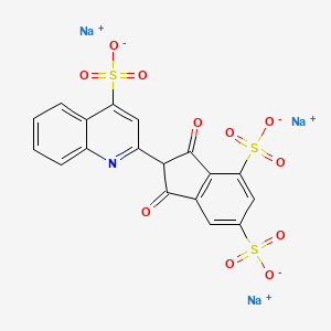 Trisodium 1,3-dioxo-2-(4-sulfonato-2-quinolinyl)indene-4,6-disulfonate