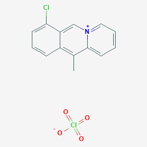 7-Chloro-11-methylpyrido[1,2-b]isoquinolin-5-ium perchlorate