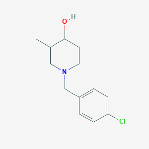 molecular formula C13H18ClNO B1475243 1-(4-Chlorobenzyl)-3-methylpiperidin-4-ol CAS No. 1597878-47-1