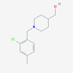 molecular formula C14H20ClNO B1475244 (1-(2-Chloro-4-methylbenzyl)piperidin-4-yl)methanol CAS No. 1984387-17-8