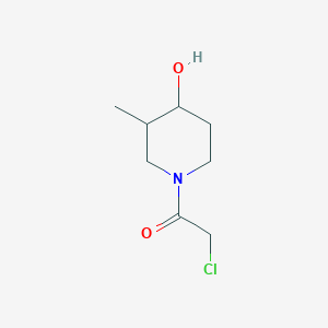 molecular formula C8H14ClNO2 B1475245 2-氯-1-(4-羟基-3-甲基哌啶-1-基)乙烷-1-酮 CAS No. 1597868-19-3