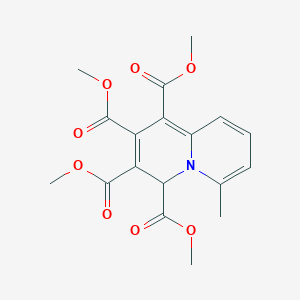 4H-Quinolizine-1,2,3,4-tetracarboxylic acid, 6-methyl-, tetramethyl ester