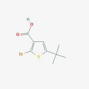 molecular formula C9H11BrO2S B1475247 2-溴-5-(叔丁基)噻吩-3-羧酸 CAS No. 1597126-66-3