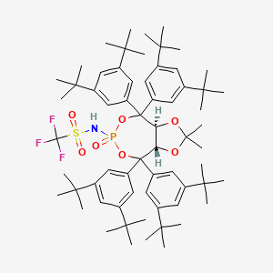 1,1,1-Trifluoro-N-(3aS,8aS)-4,4,8,8-tetrakis(3,5-di-tert-butylphenyl)-6-hydroxy-2,2-dimethyltetrahydro-6-oxide-[1,3]dioxolo[4,5-e][1,3,2]dioxaphosphepine-6-yl)methanesulfonamide