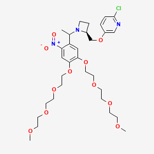 5-(((2R)-1-(1-(4,5-Bis(2-(2-(2-methoxyethoxy)ethoxy)ethoxy)-2-nitrophenyl)ethyl)azetidin-2-yl)methoxy)-2-chloropyridine