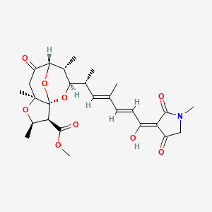 methyl (1S,2S,3R,5S,8S,9R,10R)-10-[(2R,3E,5E,7E)-7-hydroxy-4-methyl-7-(1-methyl-2,4-dioxopyrrolidin-3-ylidene)hepta-3,5-dien-2-yl]-3,5,9-trimethyl-7-oxo-4,11,12-trioxatricyclo[6.3.1.01,5]dodecane-2-carboxylate