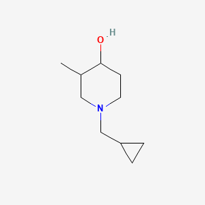 molecular formula C10H19NO B1475260 1-(Cyclopropylmethyl)-3-methylpiperidin-4-ol CAS No. 1593394-24-1