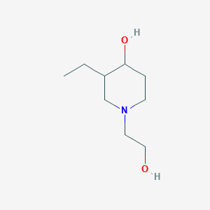 3-Ethyl-1-(2-hydroxyethyl)piperidin-4-ol