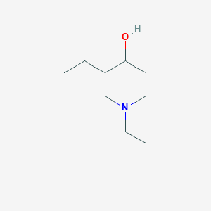 molecular formula C10H21NO B1475266 3-Ethyl-1-propylpiperidin-4-ol CAS No. 1592327-39-3