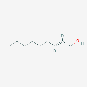 molecular formula C9H18O B147527 (E)-2,3-Dideuterionon-2-en-1-ol CAS No. 1335435-91-0
