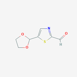 5-(1,3-Dioxolan-2-yl)-1,3-thiazole-2-carbaldehyde