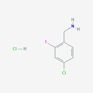 molecular formula C7H8Cl2IN B1475280 (4-Chloro-2-iodophenyl)methanamine hydrochloride CAS No. 1790156-20-5