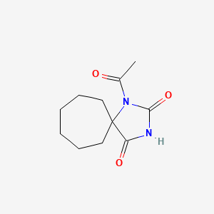 1,3-Diazaspiro(4.6)undecane-2,4-dione, 1-acetyl-