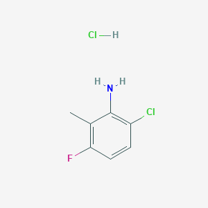 molecular formula C7H8Cl2FN B1475281 6-氯-3-氟-2-甲基苯胺盐酸盐 CAS No. 1795458-70-6