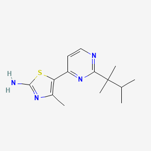 5-(2-(2,3-Dimethylbutan-2-yl)pyrimidin-4-yl)-4-methylthiazol-2-amine