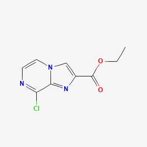 molecular formula C9H8ClN3O2 B1475288 Ethyl 8-chloroimidazo[1,2-a]pyrazine-2-carboxylate CAS No. 1208083-32-2