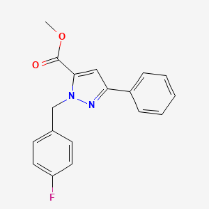 Methyl 1-(4-fluorobenzyl)-3-phenyl-1H-pyrazole-5-carboxylate
